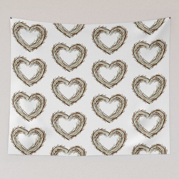 Item preview, Twig Heart Wreath designed and sold by WrenAndWhimsy.