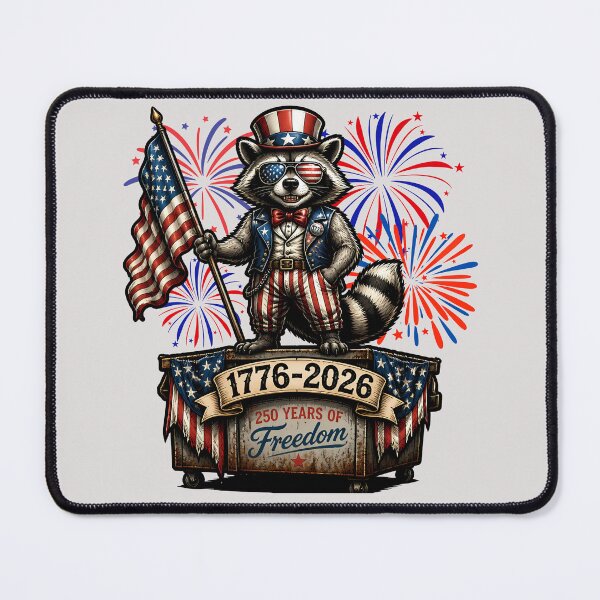 Item preview, 250 Years Of Freedom Raccoon | Patriotic Raccoon | America 250 | Funny 4th Of July Design | USA Independence Day Sublimation designed and sold by VectorJoy.