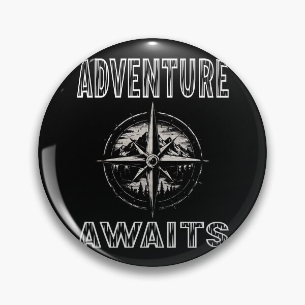Item preview, Adventure Awaits Compass Graphic | Wanderlust Travel Nature Design designed and sold by Jt41.
