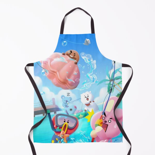 Item preview, Cute Animal Friends Summer Fishing Beach - Ocean Blue Aesthetic designed and sold by William Cano.
