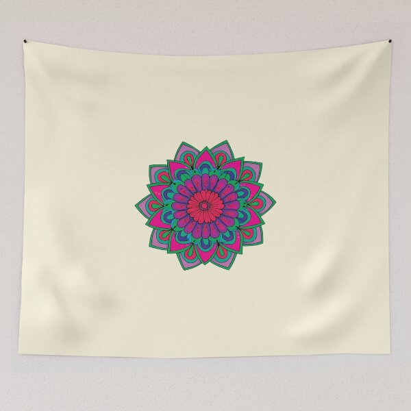 Item preview, Folk Mandala designed and sold by CharlottePlaceArt.