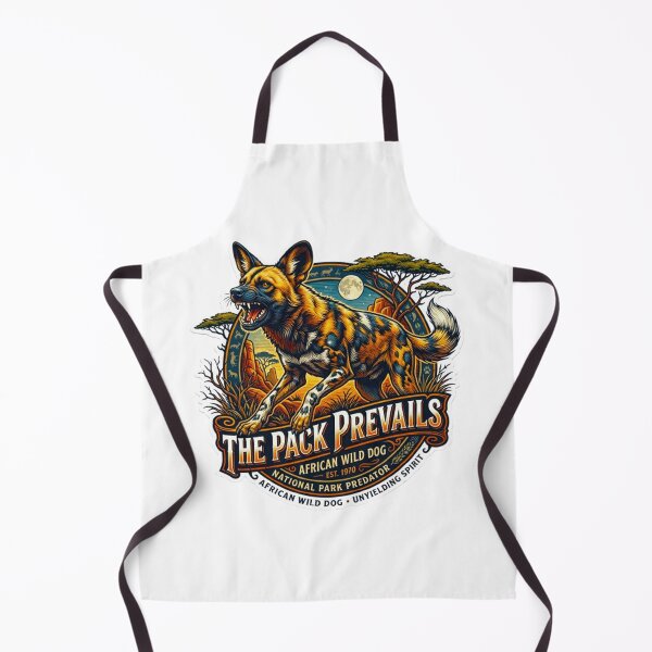 Item preview, The Pack Prevails African Wild Dog Vintage National Park Retro Badge designed and sold by MT-Hub | Cute Aesthetic Art, Stickers & Phone Cases.