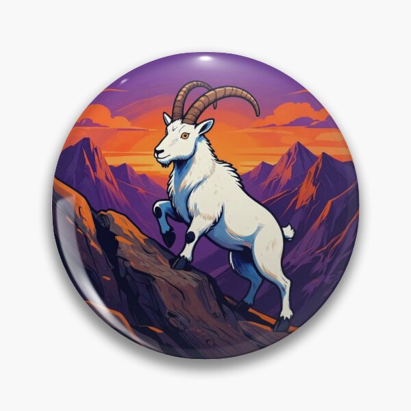 Item preview, Goat climbing a mountain top designed and sold by PjSwiss.