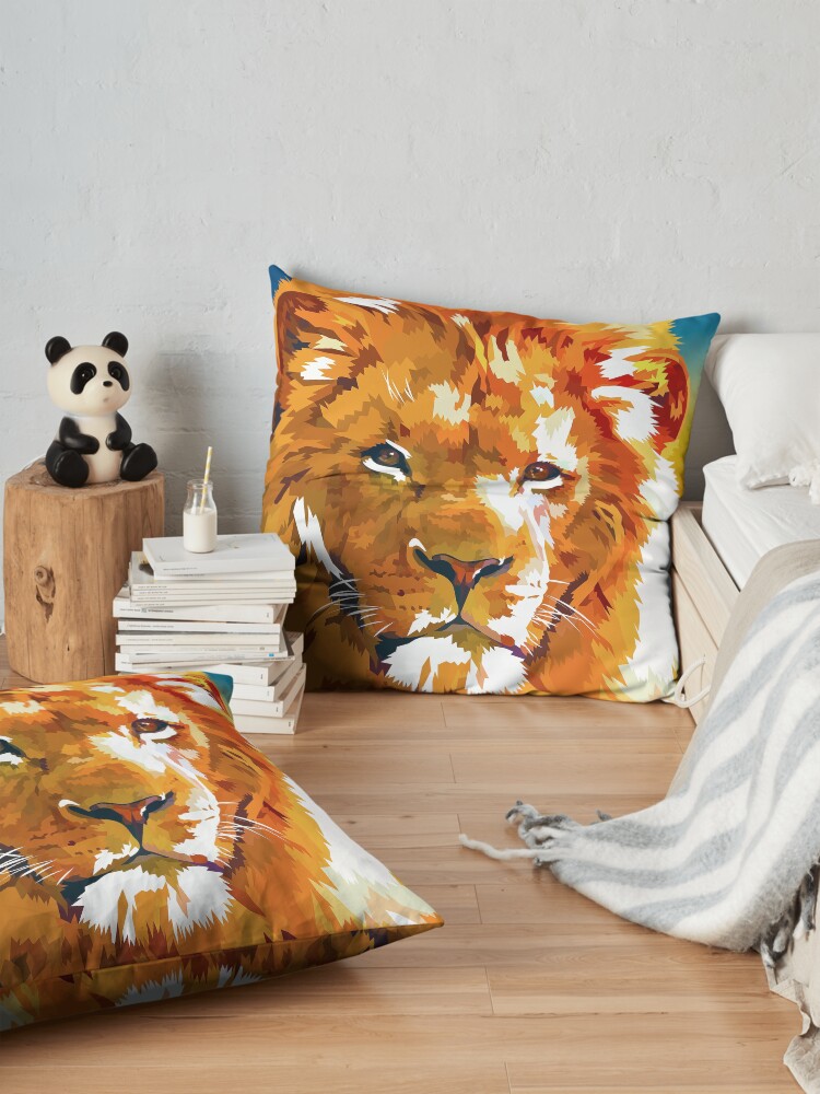 Alternate view of Lions story Floor Pillow