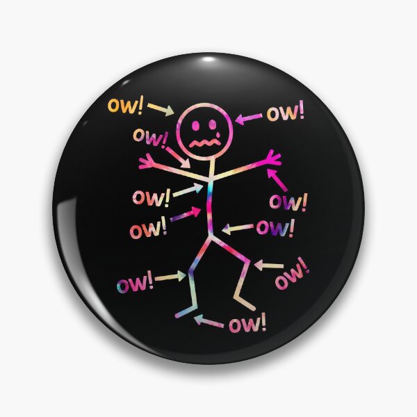 Item preview, Ow Ow Ow Stick Character Figure Meme designed and sold by studio-ssaam.