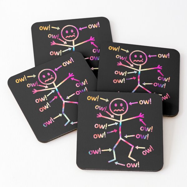 Item preview, Ow Ow Ow Stick Character Figure Meme designed and sold by studio-ssaam.