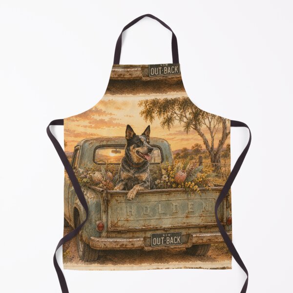 Item preview, Working dog in a Holden Ute designed and sold by bushblooms.
