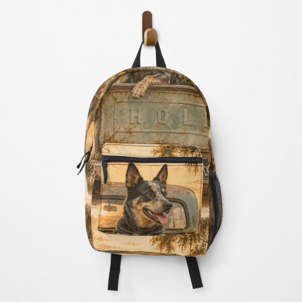 Item preview, Working dog in a Holden Ute designed and sold by bushblooms.