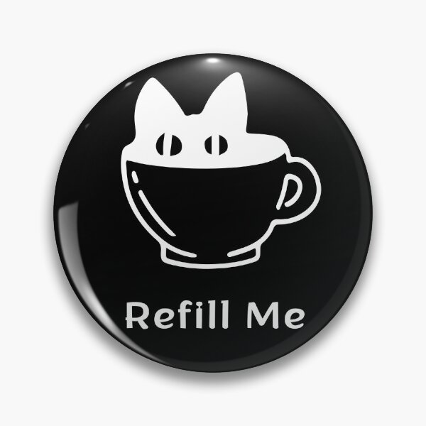 Item preview, Refill Me Cat – Funny Coffee Addict Espresso Yourself Cats Design designed and sold by ContigoART.