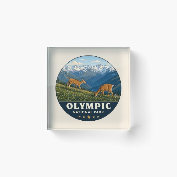 Item preview, Olympic National Park Sticker, Washington Poster designed and sold by Gideon Emmerich.