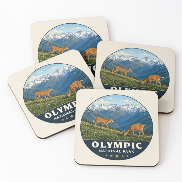 Item preview, Olympic National Park Sticker, Washington Poster designed and sold by Gideon Emmerich.