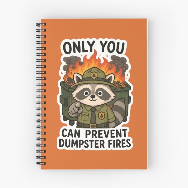 Item preview, Only You Can Prevent Dumpster Fires - Raccoon Workplace Office Meme designed and sold by thecatcouch.