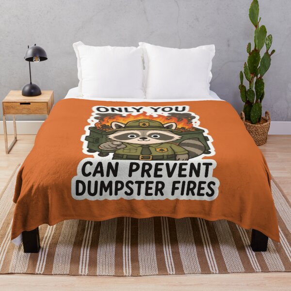 Item preview, Only You Can Prevent Dumpster Fires - Raccoon Workplace Office Meme designed and sold by thecatcouch.