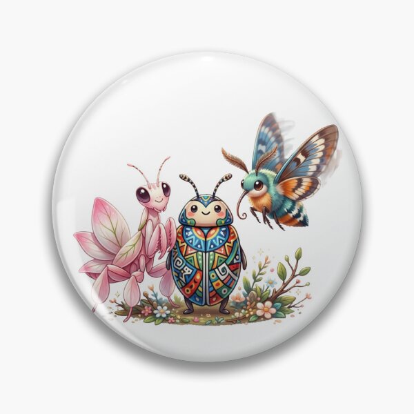 Item preview, Cute Kawaii Insect Trio 3D Cartoon Design designed and sold by krujoArt.