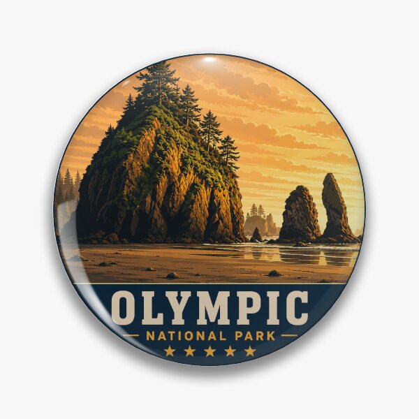 Item preview, Olympic National Park Sticker, Washington Poster designed and sold by Gideon Emmerich.