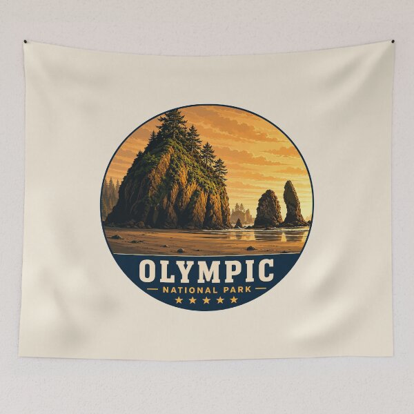 Item preview, Olympic National Park Sticker, Washington Poster designed and sold by Gideon Emmerich.