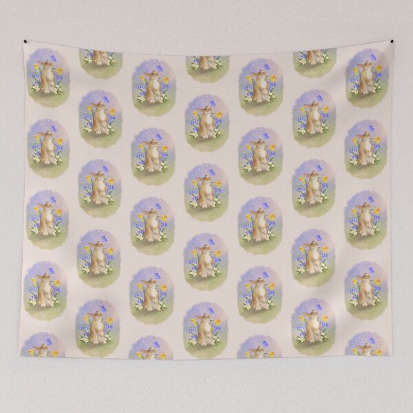 Item preview, Bunny and Spring Flowers designed and sold by Caitie-M.