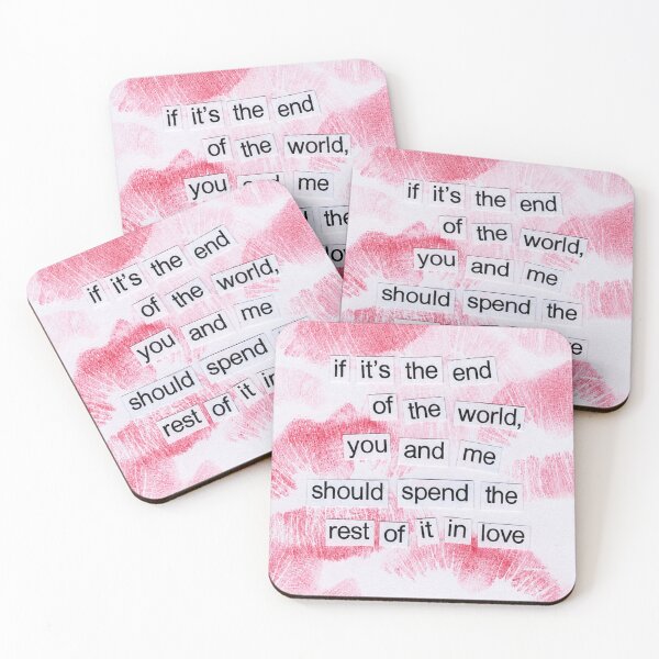 Item preview, End Of The World Love Quote designed and sold by sentfromemily.