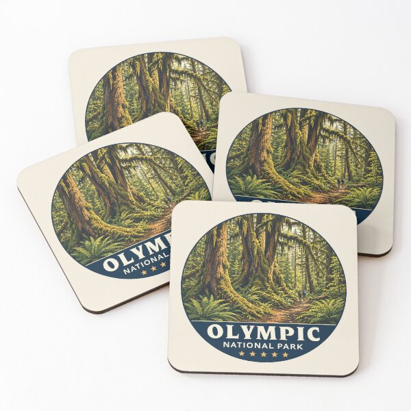 Item preview, Olympic National Park Sticker, Washington Poster designed and sold by Gideon Emmerich.