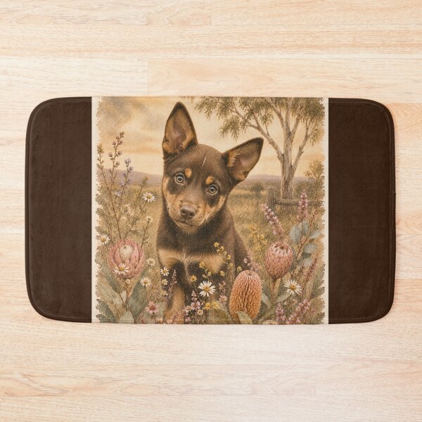 Item preview, Kelpie puppy designed and sold by bushblooms.