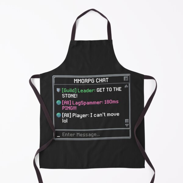Item preview, MMORPG Chat Nostalgia Retro Pixel Interface Classic Gaming Lag designed and sold by SplashTastic.