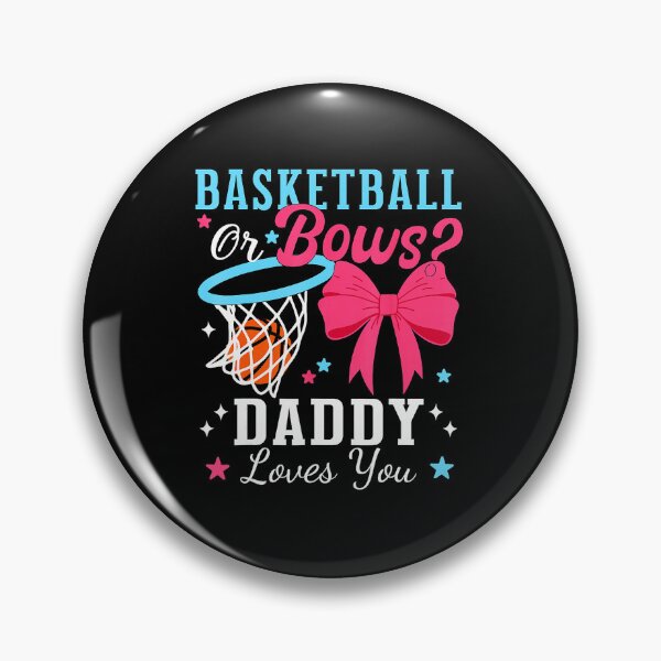 Item preview, Basketball or Bows Gender Reveal Party Daddy Loves You designed and sold by allistermariam.