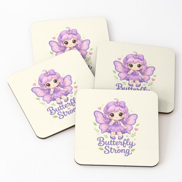 Item preview, Butterfly Strong - Epidermolysis Bullosa Awareness Cute Girl designed and sold by BlackSector77.