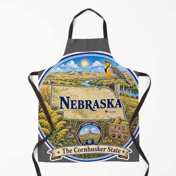 Item preview, Nebraska - Collect America with Freckle and Spencer designed and sold by CollectrsCornr.