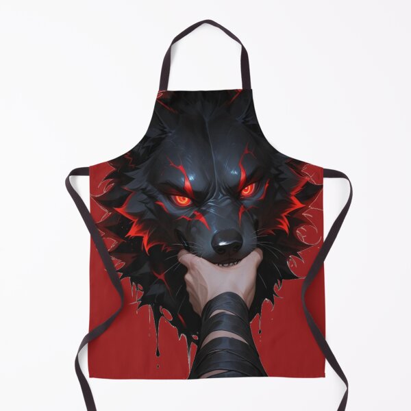 Item preview, Gothic Black Wolf Head Glowing Red Eyes designed and sold by BLUESKY11a.