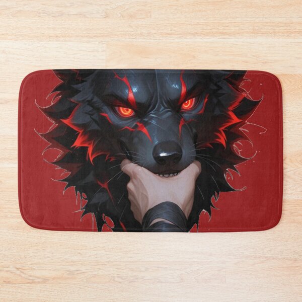Item preview, Gothic Black Wolf Head Glowing Red Eyes  designed and sold by BLUESKY11a.