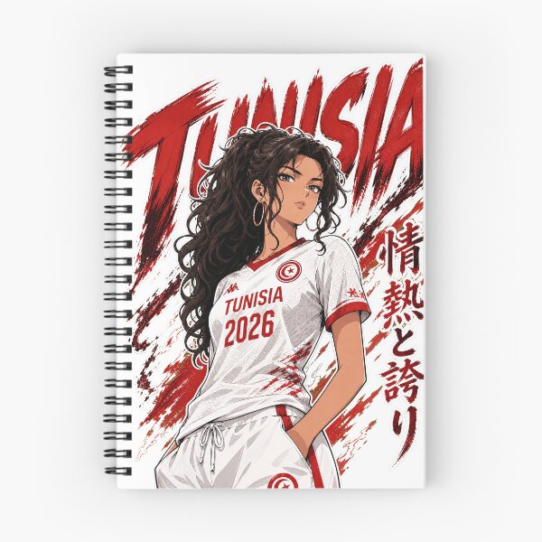 Item preview, Fierce Tunisia Anime Soccer Girl - World Cup 2026 designed and sold by Senpai Syndicate.