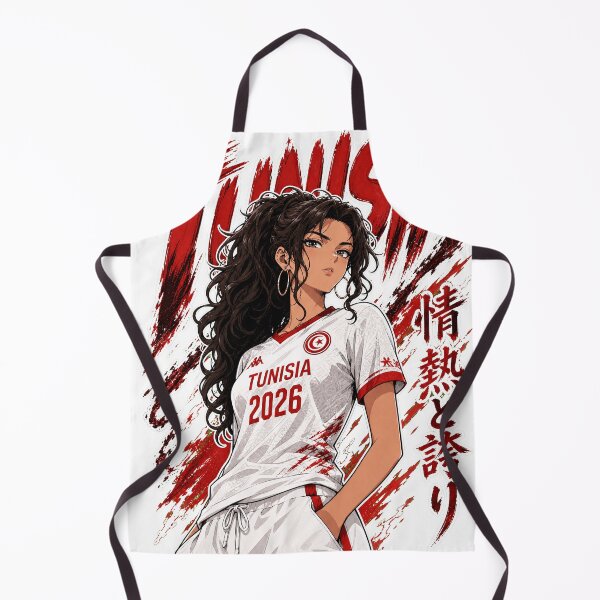 Item preview, Fierce Tunisia Anime Soccer Girl - World Cup 2026 designed and sold by Senpai Syndicate.
