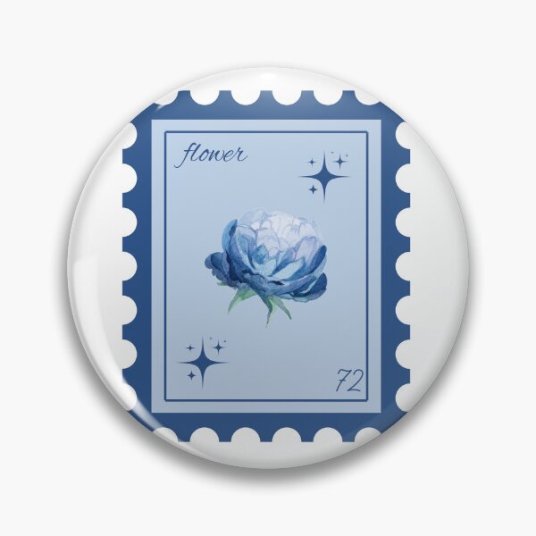 Item preview, blue flower designed and sold by gemsstickers1.