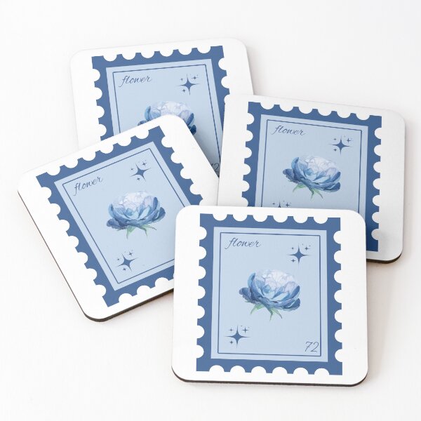 Item preview, blue flower designed and sold by gemsstickers1.