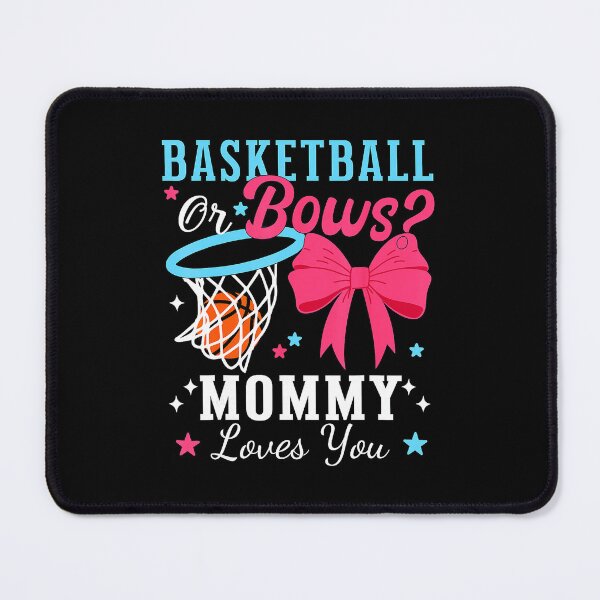 Item preview, Basketball or Bows Gender Reveal Party Mommy Loves You designed and sold by allistermariam.