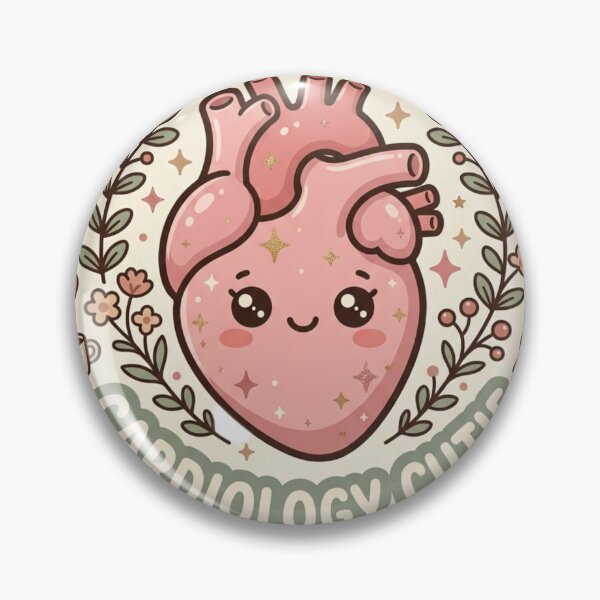 Item preview, Cardiology Cutie: Aesthetic Kawaii Heart Medical Sticker designed and sold by SweetieMedArt.