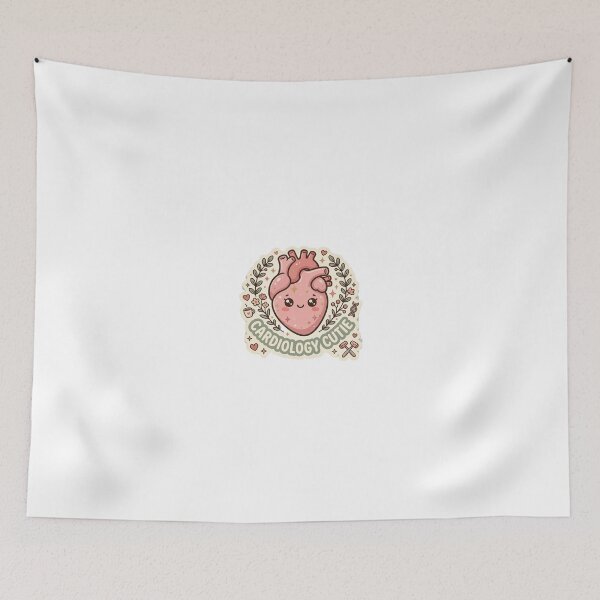 Item preview, Cardiology Cutie: Aesthetic Kawaii Heart Medical Sticker designed and sold by SweetieMedArt.