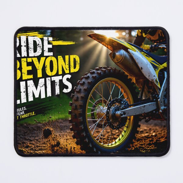 Item preview, Strategic Disfluency Dirt Bike Poster | Curiosity Gap Motocross Art & Off-Road Shop Decor designed and sold by Creative-RE.
