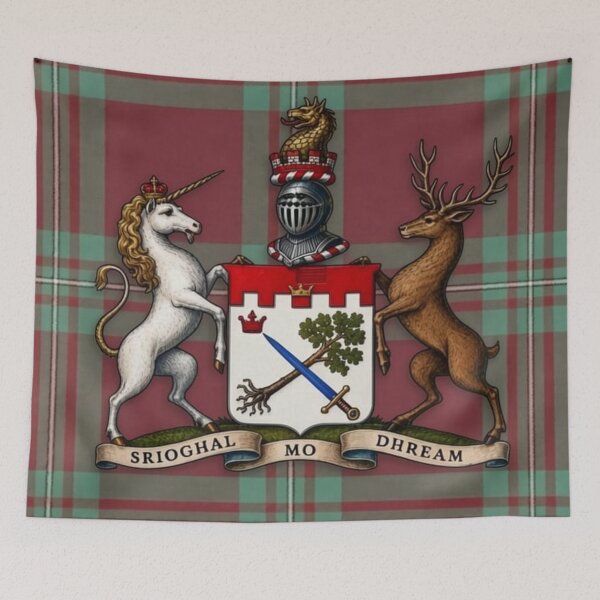 Item preview, MacGregor Arms and Ancient Hunting Tartan designed and sold by Kirrindy Designs.