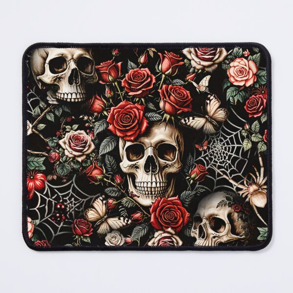 Item preview, Skull Floral Graphic Design designed and sold by INKRebelGraphic.