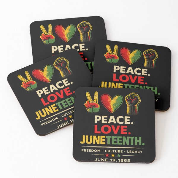 Item preview, Peace Love Juneteenth Freedom Day, june 19 1865 designed and sold by zemouli.