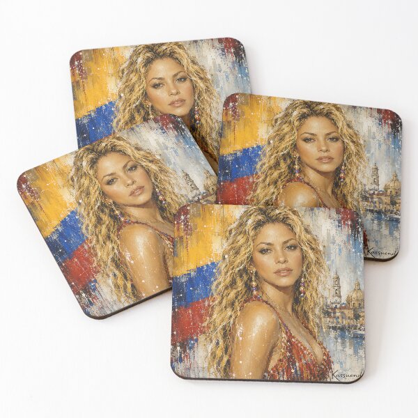 Item preview, Latin Diva Muse | Vibrant Portrait Art designed and sold by ArtistrySky.