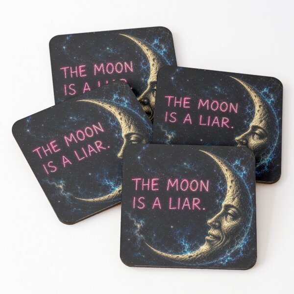 Item preview, The Moon is a Liar designed and sold by Curious Echo.
