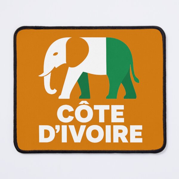 Item preview, Ivory Coast Elephant Côte d’Ivoire Flag designed and sold by littlemiscat.