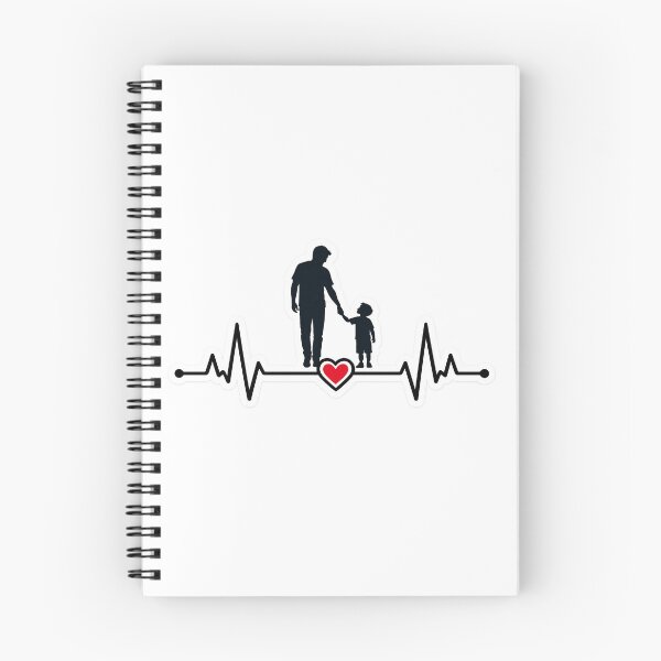 Item preview, Father & Child Heartbeat Line Sticker | Minimalist Father's Day Gift designed and sold by naruto4925.
