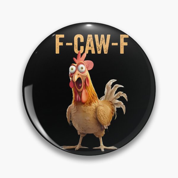 Item preview, F-CAW-F Funny Screaming Rooster Sarcastic Meme designed and sold by SaryaSmyth19.