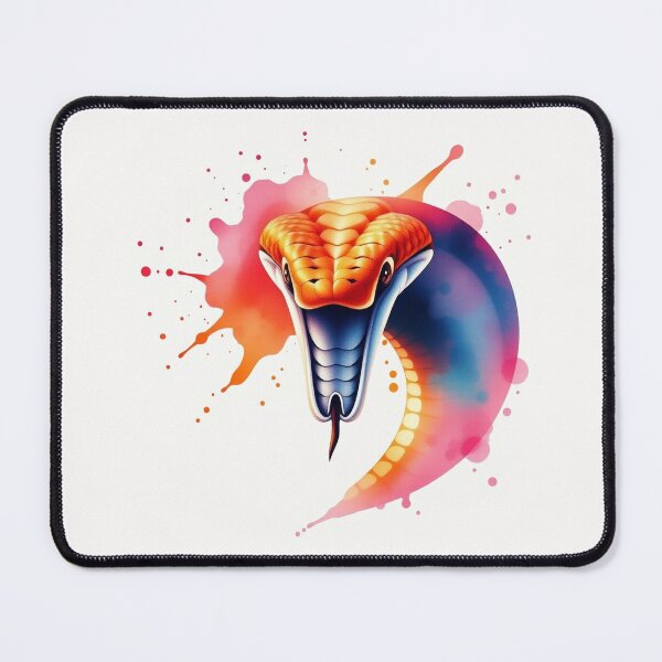 Item preview, Cobra Snake Watercolor Splash - Modern Graphic Art designed and sold by QuirkThreadsCo.