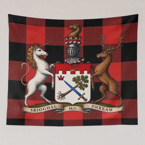 Item preview, MacGregor Arms and Modern Rob Roy Tartan designed and sold by Kirrindy Designs.