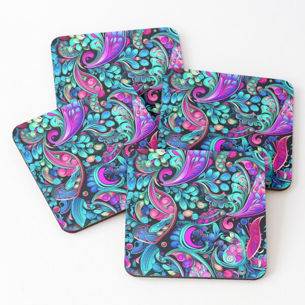 Item preview, Neon Paisely Graphic Design designed and sold by INKRebelGraphic.