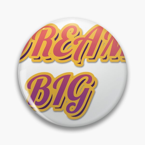 Item preview, "DREAM BIG" Retro Typography Sticker designed and sold by QuirkThreadsCo.